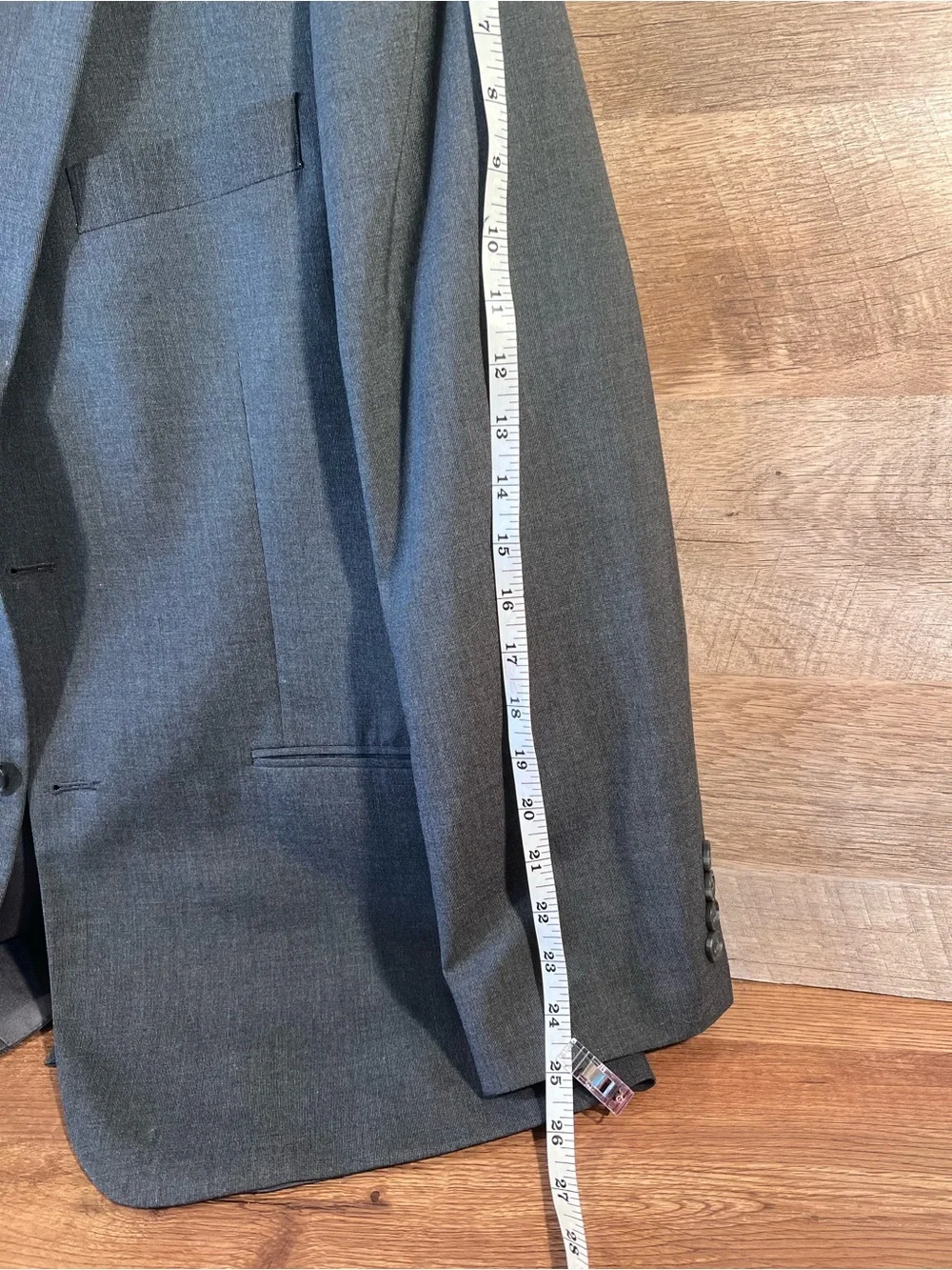 Saddlebred Men's Dark Gray Two-Button Single Breasted Suit Jacket